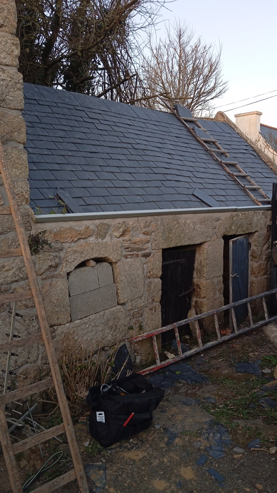 Couverture ardoise - finition